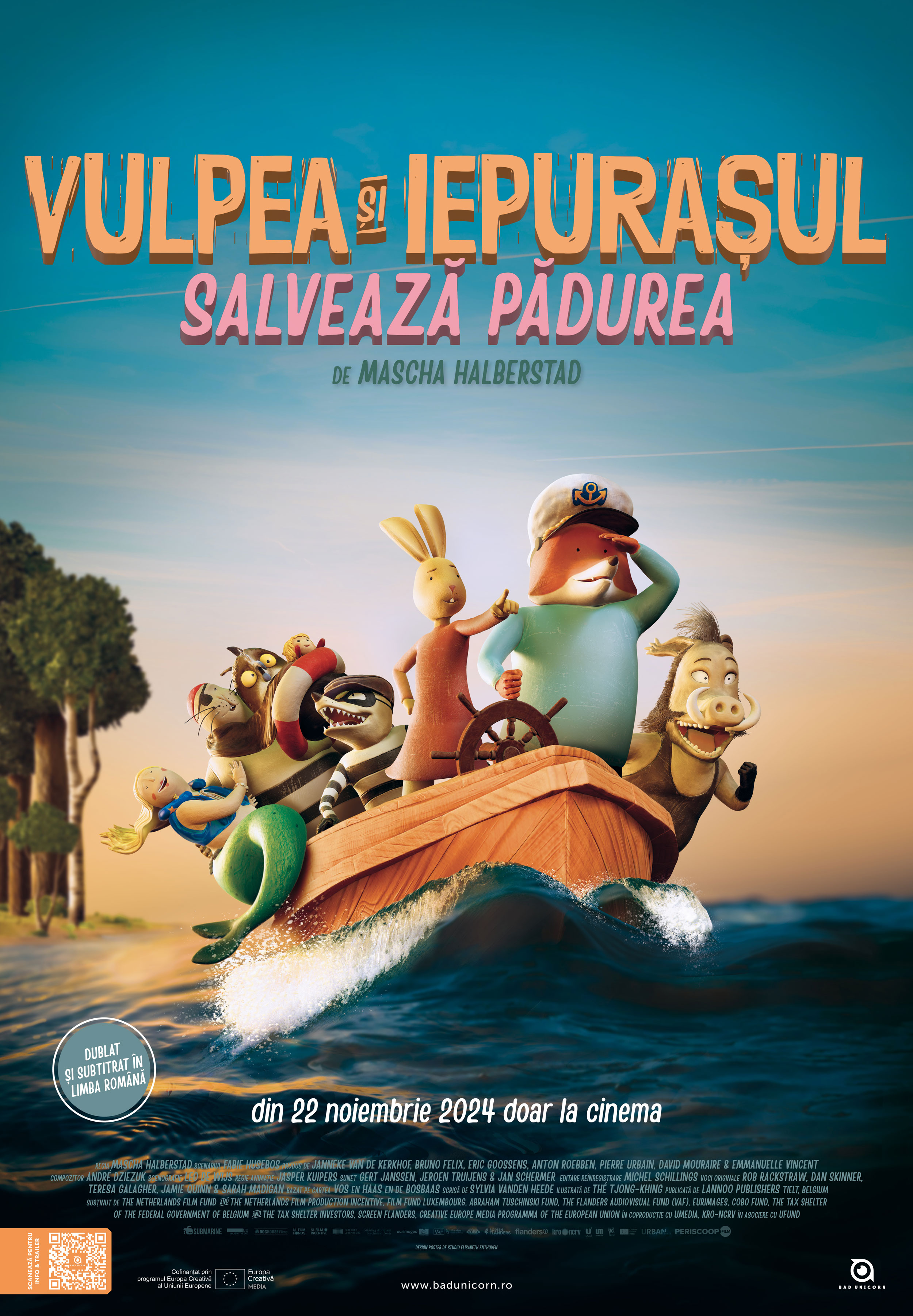 Vulpea și iepurașul salvează pădurea