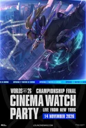 Poster pentru League of Legends Worlds 26 Finals in Ci