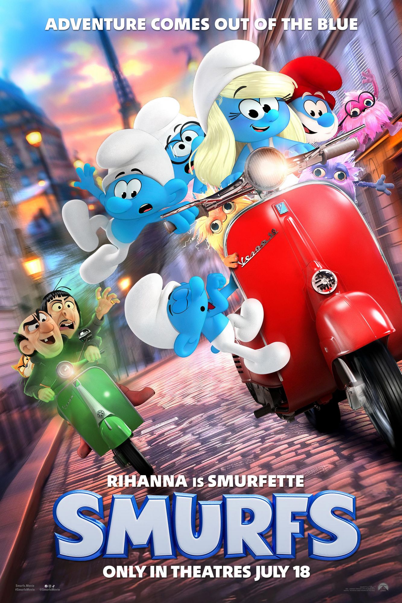 Ștrumfii: Filmul Poster